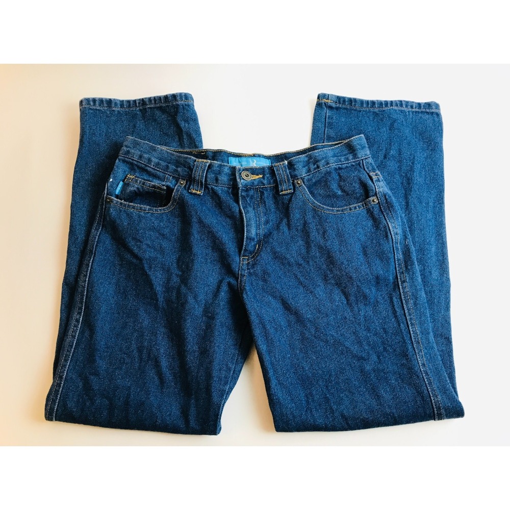 Real Work Wear Jeans, Womens Size 16S, Blue, Denim, Straight Leg